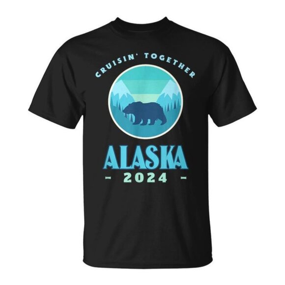Alaska 2024 Souvenir Vacation Family Friends Fan Gift Graphic T-Shirt 159 - Picture 1 of 5